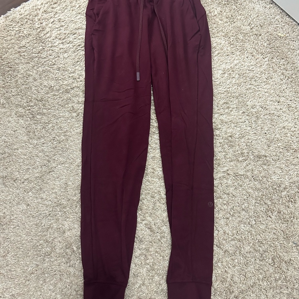 Lululemon Burgundy Jogger Pants